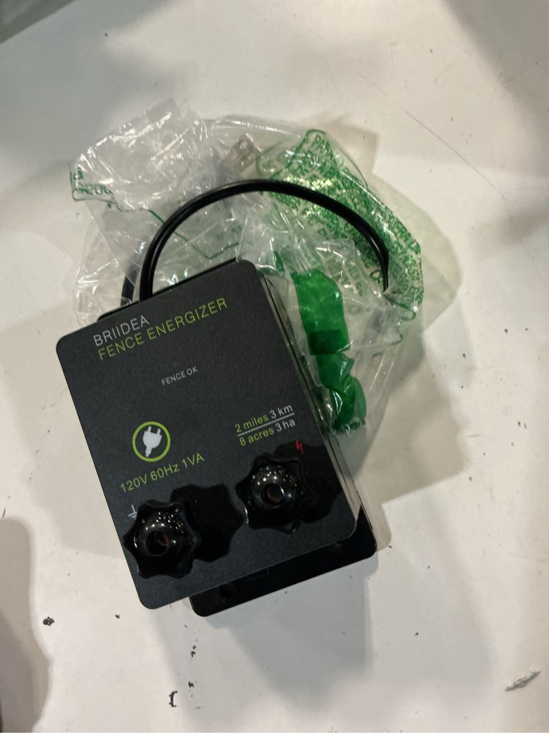 Condition photo showing Good Condition for briidea 2-mile electric fence energizer for preventing wild animals intruding 8 acres output voltage 5000 v 0.1joule