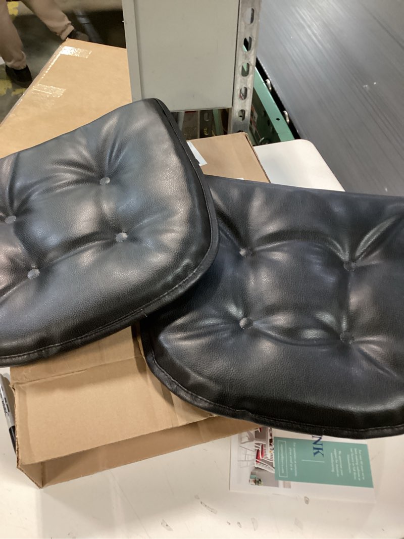 Condition photo showing As Is for Non-Slip Chair Cushions, Assembled in USA, U-Shaped Skid-Proof Seat Pads for Dining Room, Kitchen, Office, 15\"x16\" Geo Black 2 Pack (similar product)