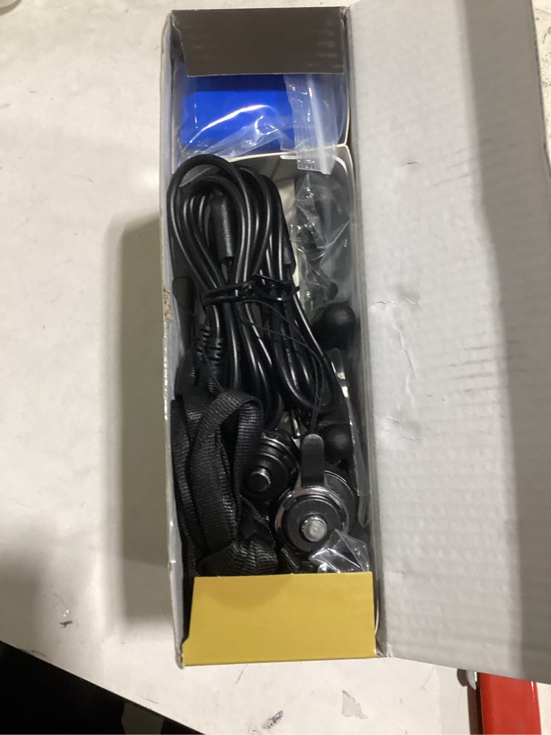 Condition photo showing Good Condition for walkie talkies long range for adults rechargeable with earpiece noaa weather alert, multi-purpose 2 way radio 4 pack for team work senior care kid adventure family camping hiking skiing cruise blue green orange silver