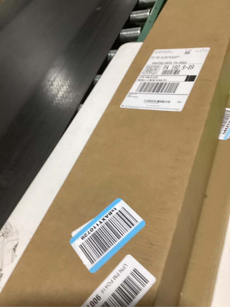 Condition photo showing New/Like New for Curtain Track, Ceiling Curtain Track for Room Divider, Ceiling Mount Rail Set with Roller Hooks, White, 12ft - 18ft white 12ft - 18ft