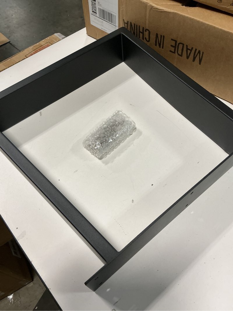 Condition photo showing Good Condition for OUSHENG 32 Inch Square Fire Pit Ring Insert for Outside Wood Burning, 36 Inch Outer Large Solid Steel Firepit Liner for Above or In-Ground Outdoor DIY Camping Garden Patio Backyard photo similar 