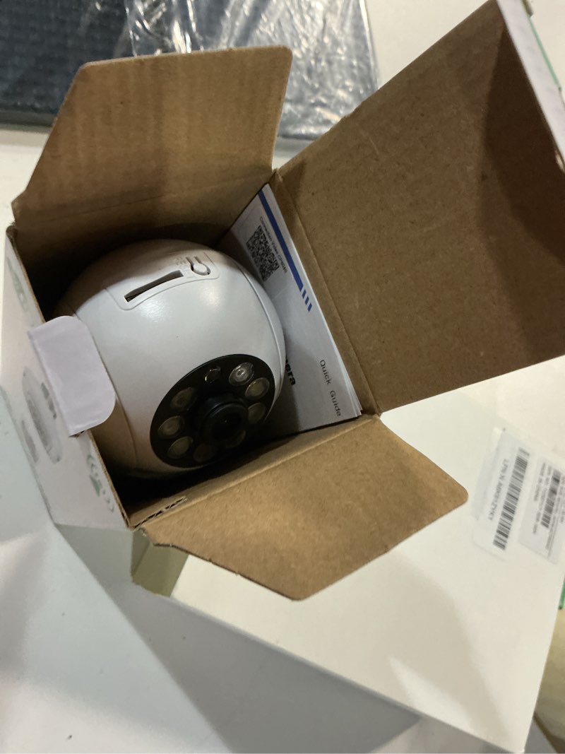 Condition photo showing Good Condition for Light Bulb Security Camera 2 Packs, 5G&2.4GHz 2K Security Cameras Wireless Outdoor 360° PTZ Cameras for Home Security with Color Night Vision, 2 Way Talk, AI Human Detection, Screw in Light Socket White 2pack 2K