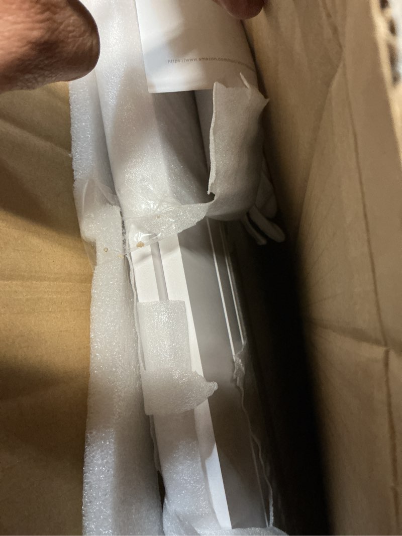 Condition photo showing Good Condition for White Radiator Cover Cabinet, Louvered Grill Radiator Cabinet with Top, 27.5?x 27.5?x 8?Heater Covers for Radiators, Heating Decorative Storage Organizer for Kitchen Living Room Bathroom 27.5?x27.5?x8?