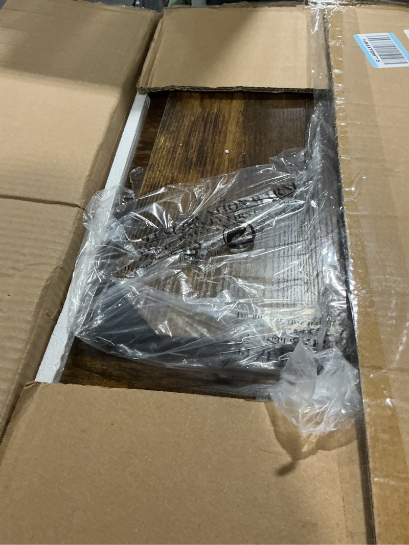 Condition photo showing Good Condition for IBUYKE Foldable TV Tray Set of 2 TV,End Table with Removable Food Serving Tray,Portable Wooden Snack Table for Livingroom, Bedroom, Office, Camping,Rustic Brown, UTVT001H