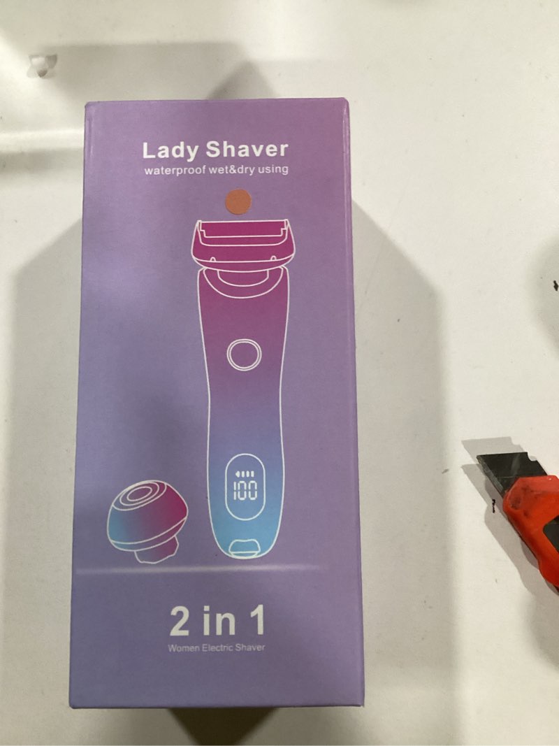 Womens Electric Shaver, 2 in 1 Razor for Women, Wet & Dry Electric Waterproof Razor with LED Display