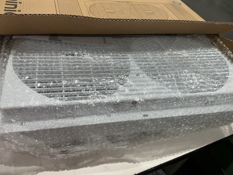Condition photo showing Good Condition for shinic 9" dual window fan with manual reversible airflow, 2-speeds twin fans, expandable panels (22"-33"), built-in handle & removable feet, ideal for home, kitchen, bedroom, office ventilation
