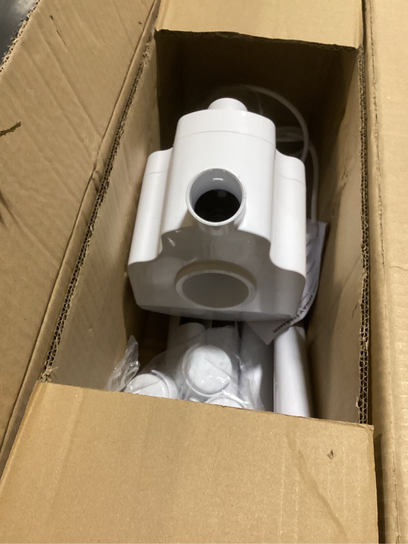 Condition photo showing New/Like New for professional facial steamer, hot mist spray, vaporizador facial steamer for esthetician, height adjustable, spa at home, white