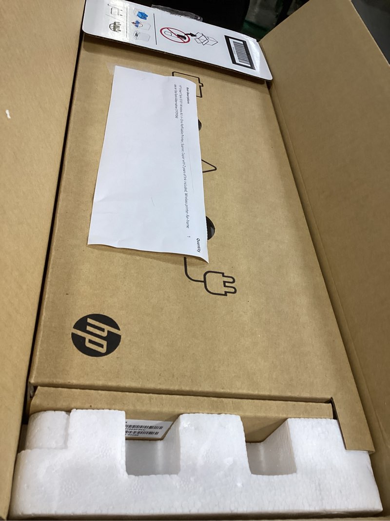 Condition photo showing New/Like New for HP Smart Tank 5101 Wireless All-in-One Refillable Printer, Scanner, Copier with 2 years of Ink included, Wireless printer-for-home use an EcoTank Alternative (1F3Y0A)