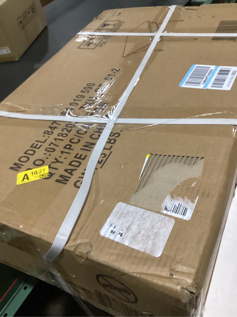 Condition photo showing New/Like New for Flash Furniture Billie Open Front Student Desk for Classrooms or Remote Learning, Height Adjustable School Desk with Metal Book Box, Natural/Black Natural Set of 1