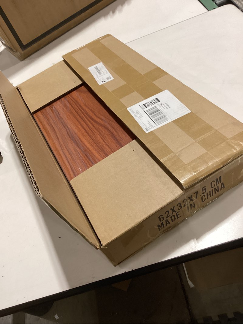 Condition photo showing New/Like New for 5 PCS Wire Rack Covers for Pantry Wood Grain, 24'' W * 12'' D Ready to Use, Faux Wood Shelf Covers for Wire Shelving, Rustic Closet Shelves Covering Toppers, for Pantry, Bathroom, Kitchen