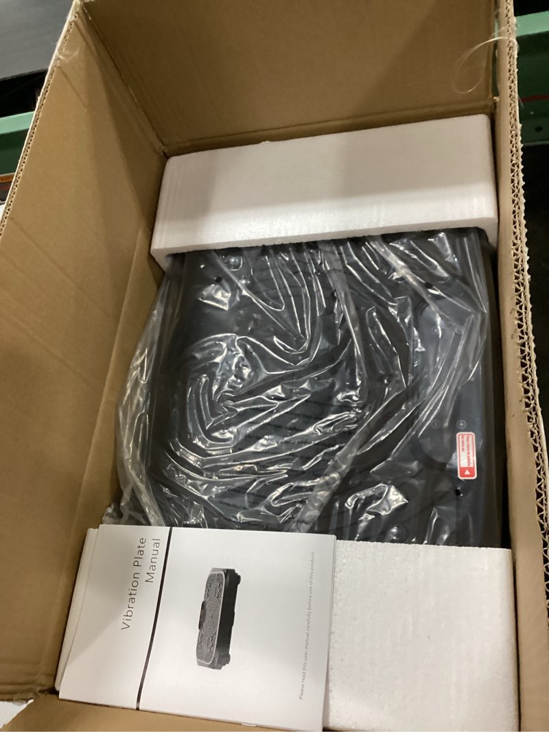 Condition photo showing Good Condition for vibration plate exercise machine weight loss, full body workout vibration plate lymphatic drainage, 199 adjustable speeds power shaping vibrating plate 450 lbs capacity fitness platform black