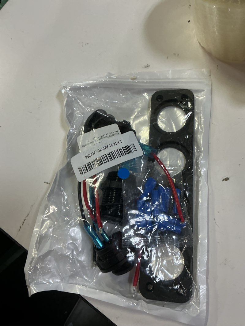 Condition photo showing Good Condition for 4 in 1-12V USB Outlet RV Accessories Marine Switch Panel Plug, PD3.0 and Dual QC3.0 Car USB Port Aluminum Charger, Lighted 150W Cigarette Lighter Socket, Blue LED Voltmeter and Toggle Switch DIY Kit Charger+Socket+Voltmeter+Switch