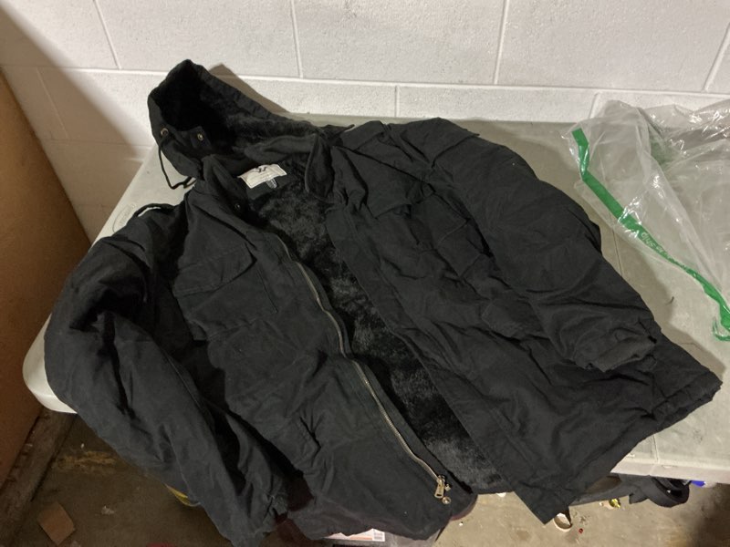 Condition photo showing Good Condition for wenven men's military canvas work jackets and coats (black, x-large)different stock photo ,see aditional picture