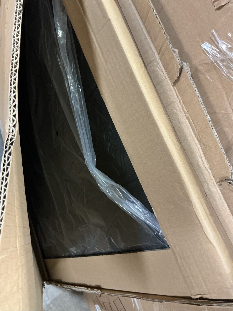 Condition photo showing Good Condition for tin wall tiles 24x24 nail-up, stair risers, metal ceiling tiles, 5 pack (antique white) antique white 24x24" 5pcs