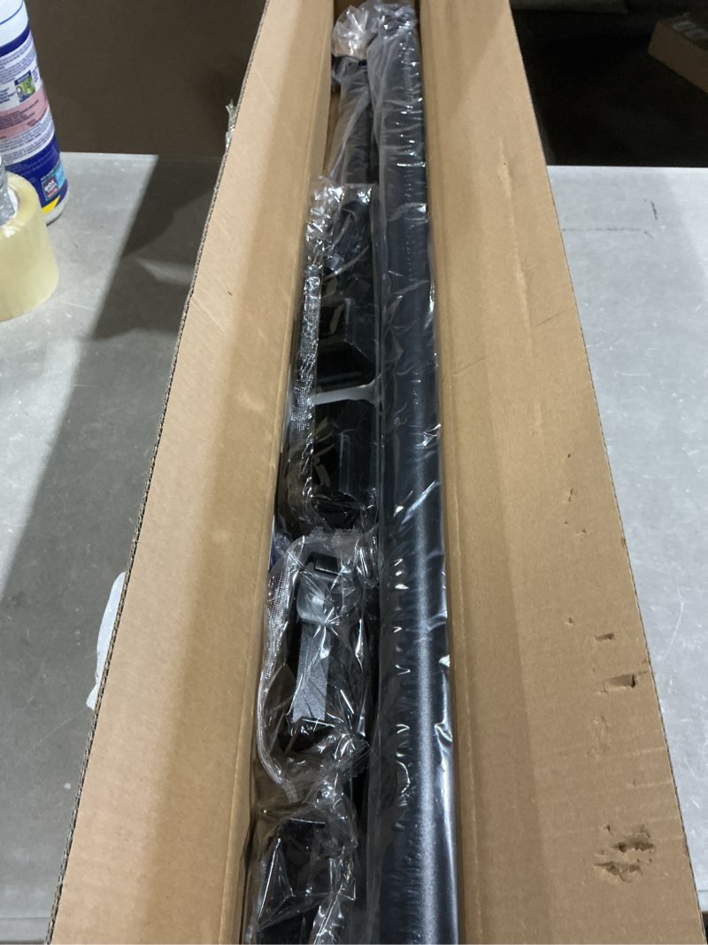 Condition photo showing Good Condition for tension curtain rods no drilling, extra long tension rod 41-139 inch, heavy duty shower curtain rod for outdoor patio bathroom windows room divider, adjustable, anti-slip, no rust, black black 41-139inch