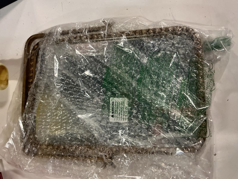 Condition photo showing New/Like New for Vintage Desk Makeup Mirror, 12" L x 7.9" W Antique Gold Vanity Table Mirror, Metal Framed Rectangular Small Standing Mirror with Beaded, 360 Adjustable Rotation for Tabletop, Bedroom Antique Gold-rectangular Beaded