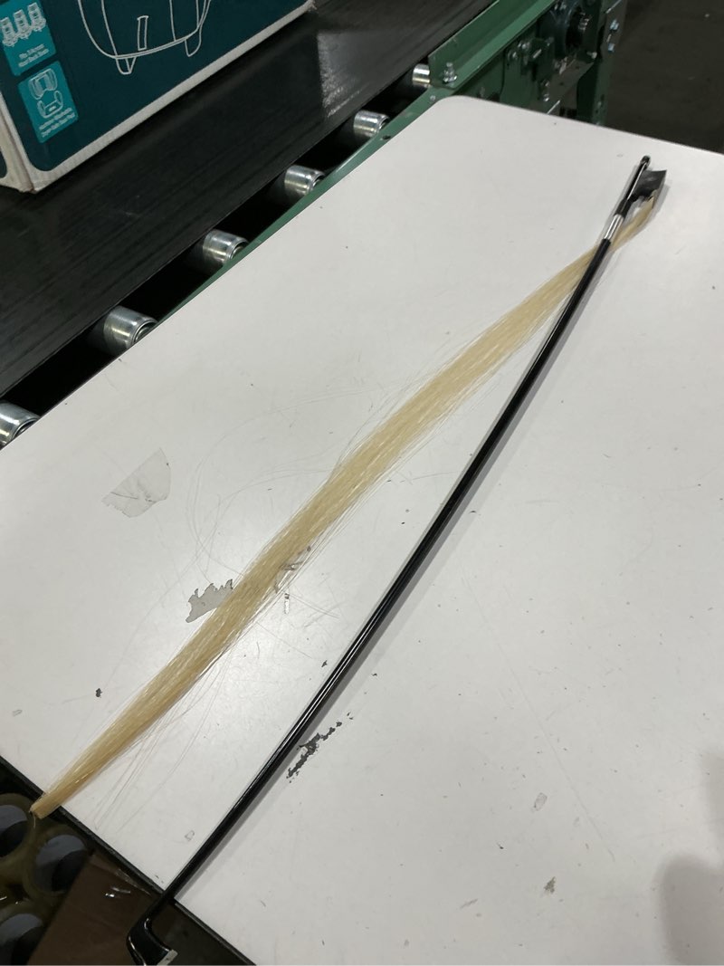 Condition photo showing As Is for The Piano Guys Carbon Fiber Cello Bow | Bows With Inlaid Ebony Frog & Premium Horse Hair (4/4, Carmen)