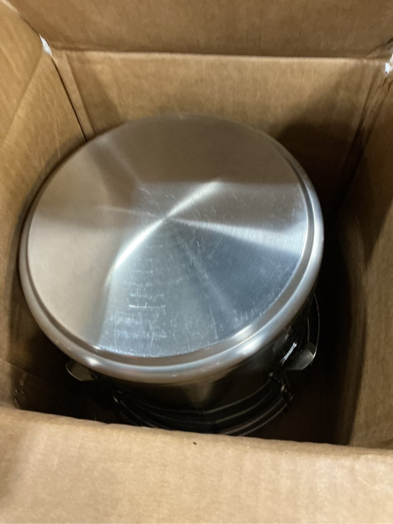 Condition photo showing As Is for stainless steel food storage containers with lids lock clips airtight container large airtight for rice flour sugar grain coffee bean storage containers kitchen jar (1.59gal/6l)