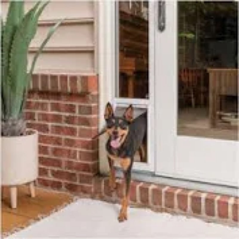 Dog Door for Sliding Glass Door,3 Flap Thickened- Effective Weatherproof,Flap Double Magnetic Attrac