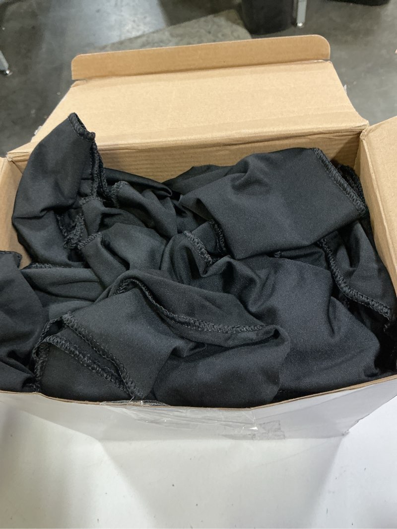 Condition photo showing Good Condition for moukeren 50 pcs spandex chair sashes bows bands slider sashes for chair covers elastic bands ties ribbon decorations for wedding party events ceremony birthday banquet(black)