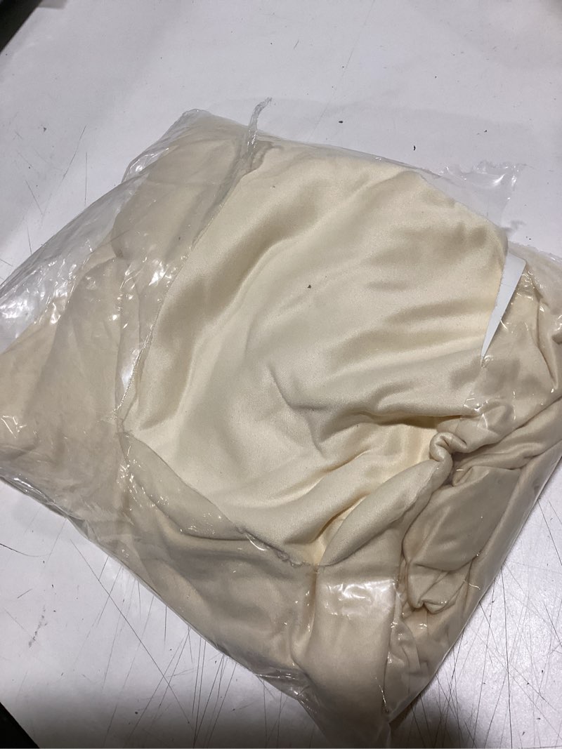 Condition photo showing Good Condition for beige arch backdrop covers, 6.6ft polyester fitted wedding arch stand cover round top chiara stretchy arch backdrop cover for birthday party ceremony banquet decoration 6.6 ft beige