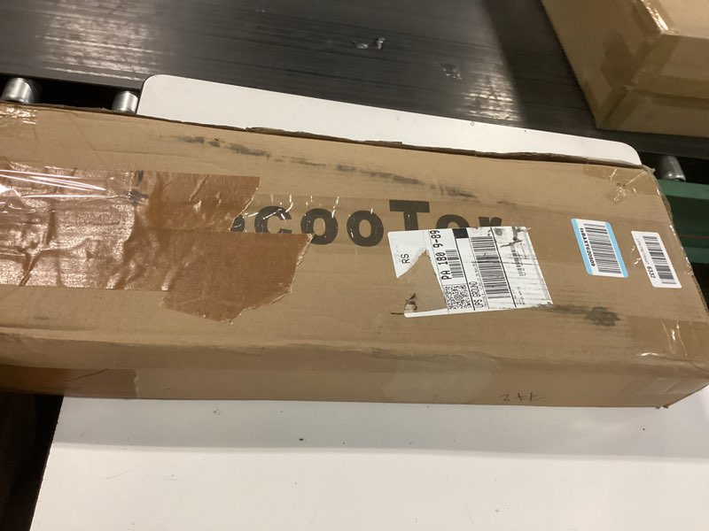 Condition photo showing New/Like New for scooters for kids 8-12, teens & adults - lightweight, foldable, 8-inch big wheels, hand brake & bell, 4 adjustable height levels, 240 lbs max load, perfect for school, campus and park rides black