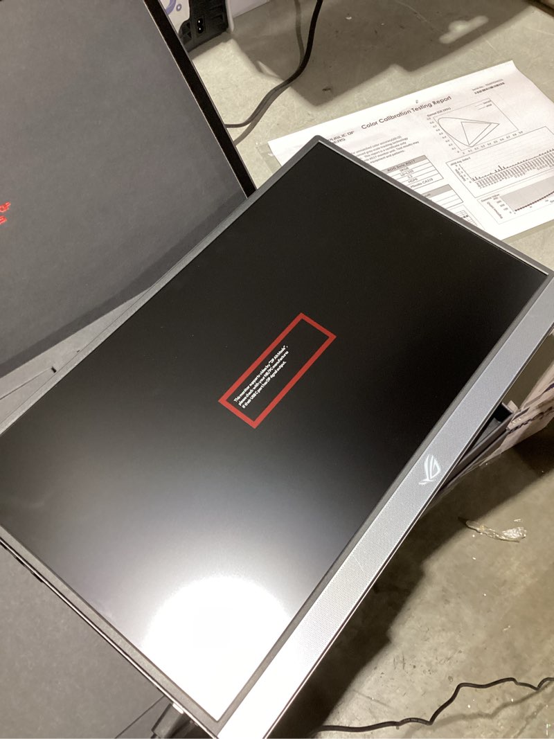 Condition photo showing As Is for ASUS ROG Strix 17.3" 1080P Portable Gaming Monitor (XG17AHPE) - FHD, IPS, 240Hz, Adaptive-Sync, Built-in Battery, Smart Case, USB Type-C, Micro HDMI, for Laptop, PC, Phone, Console, 3-Year Warranty 17" IPS 240Hz w/ Smart Cover
