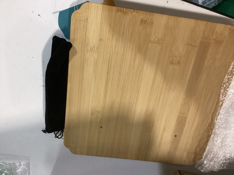 Condition photo showing Good Condition for CraftyManor 12.5 in Blocking Boards for Crochet Projects with Rose Pattern, Crochet Blocking Board with Pegs, Granny Square Blocking Board with 20 Stainless Steel Pegs, Bamboo Wood 12.5‘’