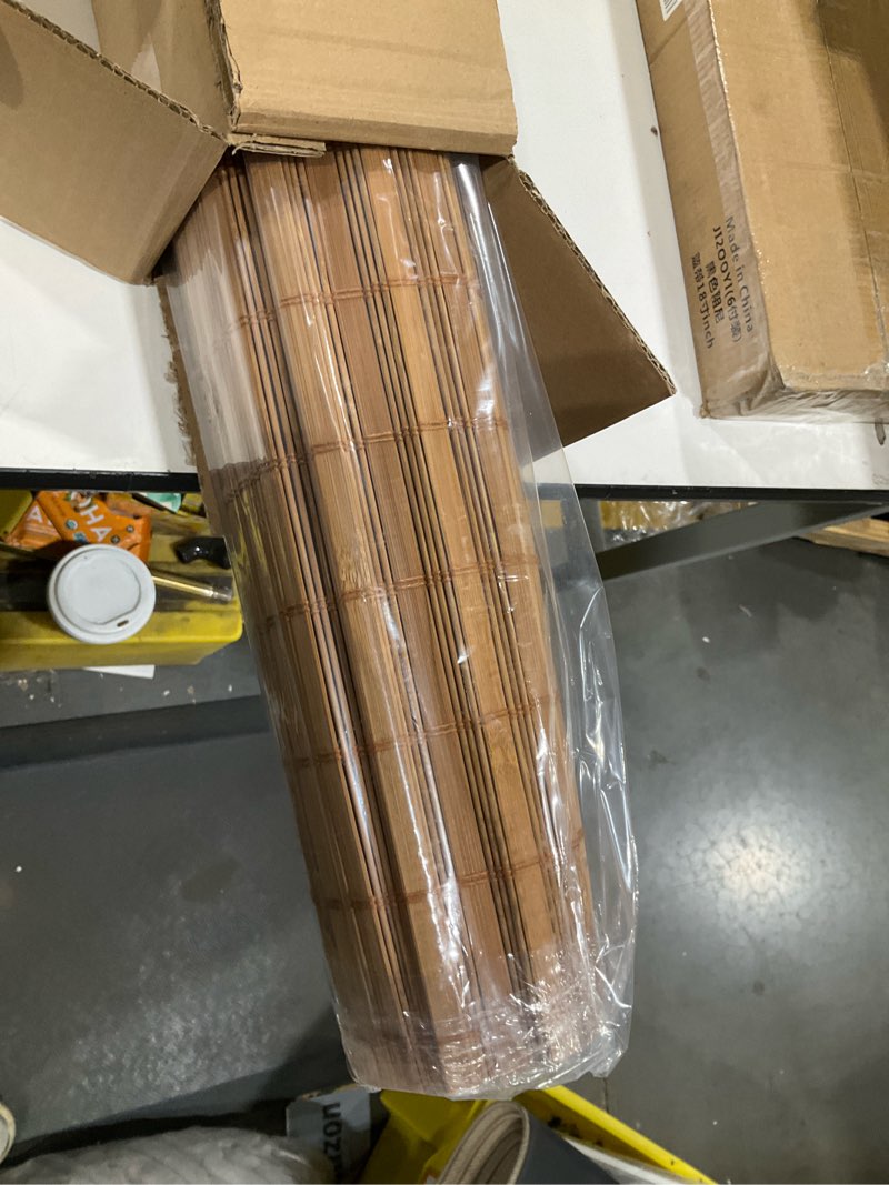 Condition photo showing Good Condition for CHICOLOGY Bamboo Roman Shades - Customer Favorite Light Filtering Blinds for Windows, Premium Quality, Ideal for Home, Squirrel Brown, 24" W X 74" H 24"W x 74"H Squirrel