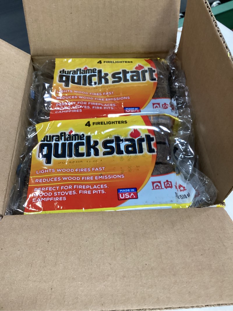 Condition photo showing New/Like New for duraflame quick start wood fire starter, 40-pack case