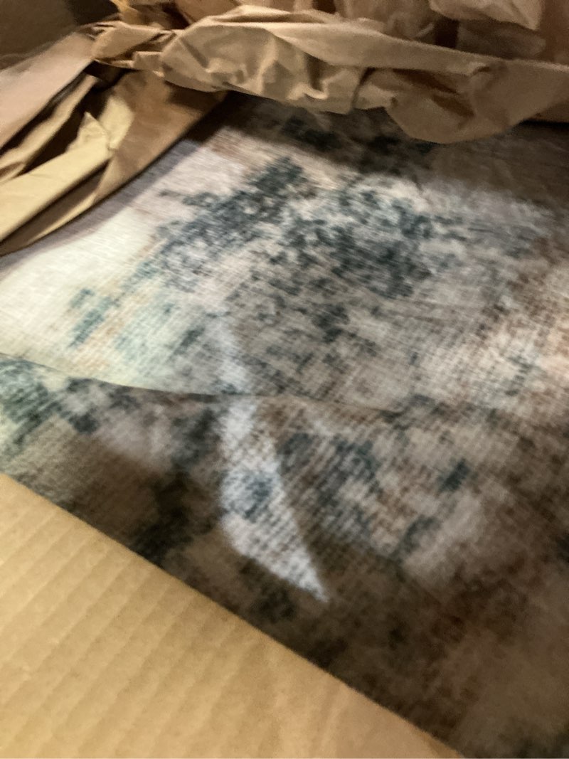 Condition photo showing Good Condition for Area Rugs 9x12 Living Room - Washable Rug Modern Abstract Soft Large Neutral Non-Slip Carpet Indoor Floor Stain Resistant Thin Carpets for Bedroom Dining Room Farmhouse Nursery Home Office Multi Multi Color 9' x 12' (Rectangular)