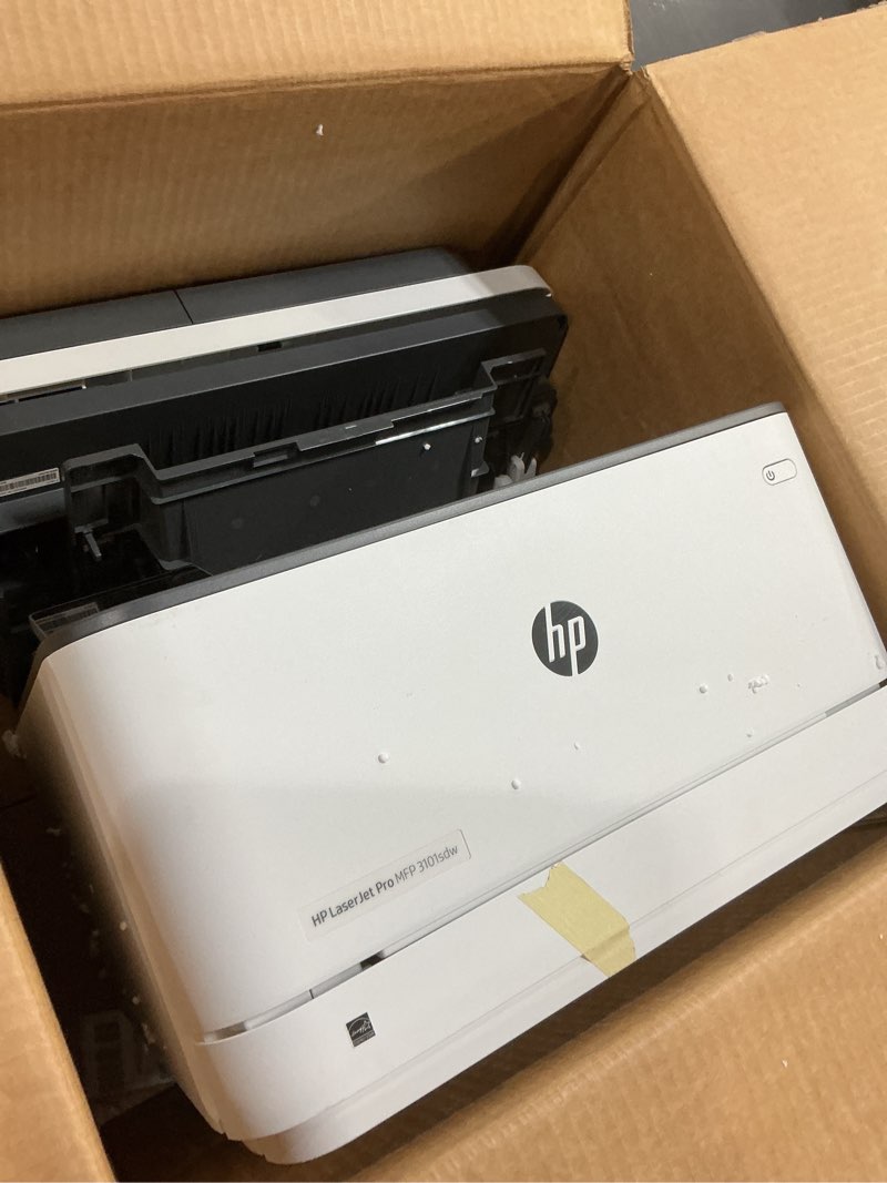 Condition photo showing As Is for hp laserjet pro mfp 3101sdw wireless all-in-one laser printer, office printer, duplex, best-for-small teams (9d2x4f)