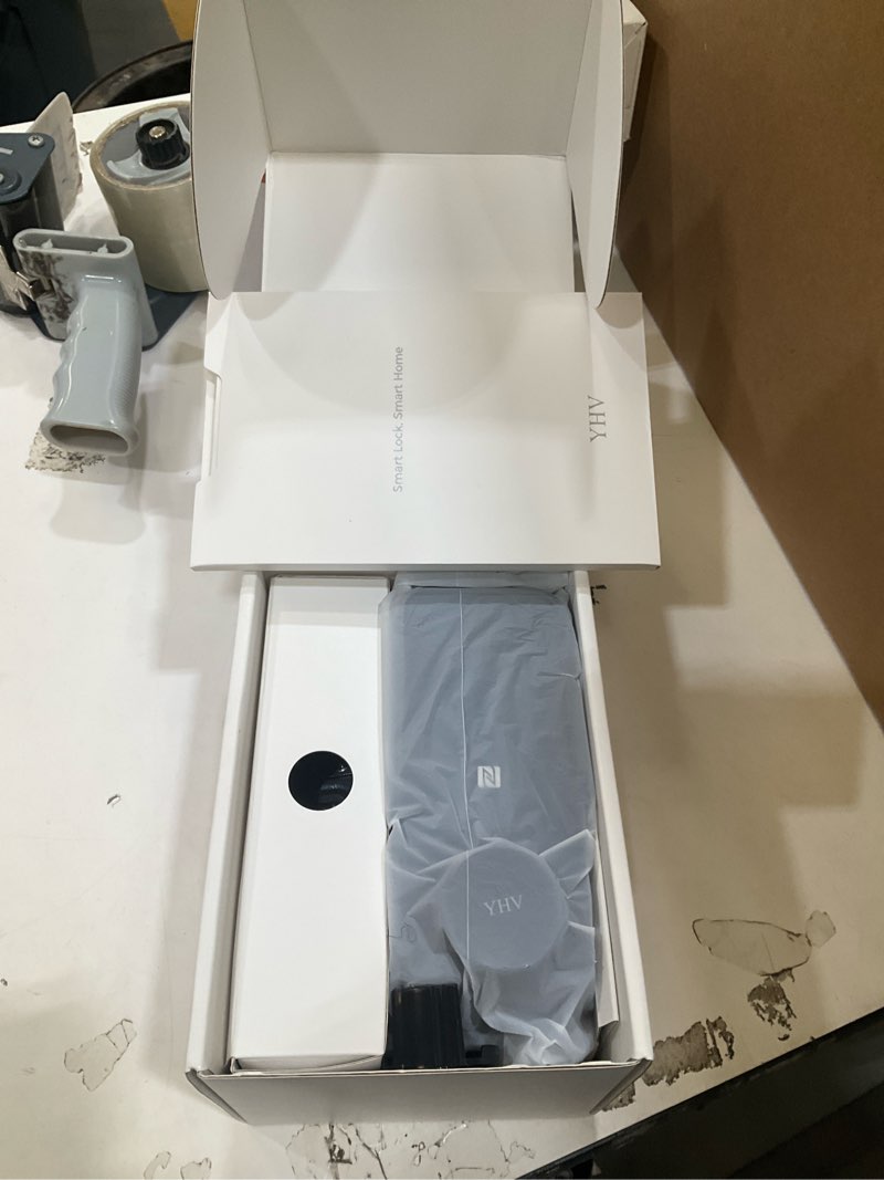Condition photo showing Good Condition for smart door lock with apple home key, fingerprint keyless entry door lock safety keypad deadbolt with code, built-in wi-fi, ip65, supports apple homekit, alexa, google for front door or back