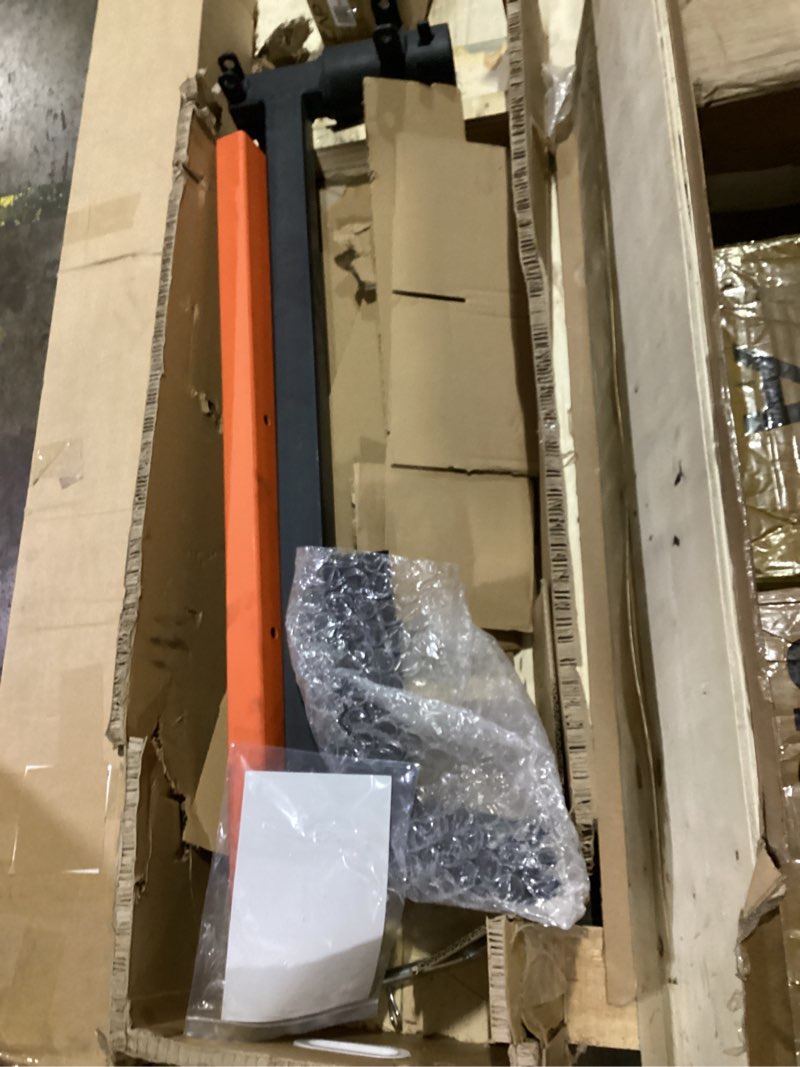 Condition photo showing As Is for (Incomplete) Rugcel 1500 lb Stretchable Receiver Hitch Mounted Hydraulic Swivel Pickup Truck Crane, with Three Boom Capacities of 750 lb, 1000 lb and 1500 lb, is Used for Lifting Cargo in Industry, Construction