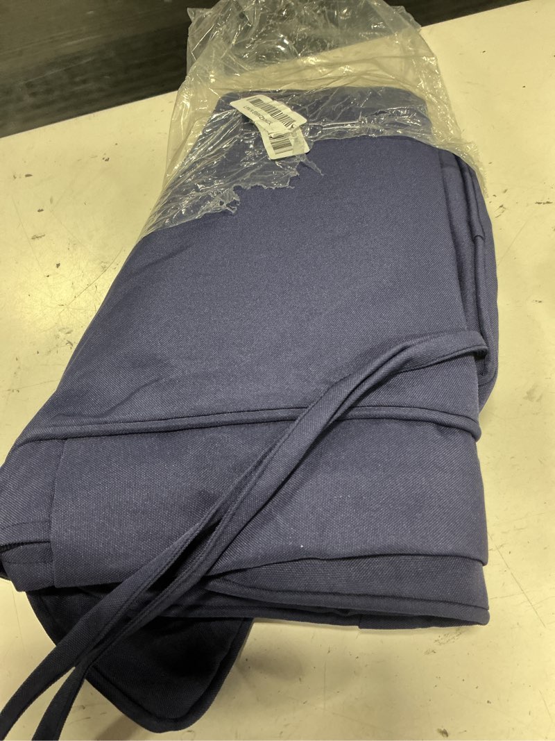 Condition photo showing Good Condition for unikome 24"x24"x4" outdoor chair cushions set - waterproof patio cushions for outdoor furniture with removable cover, ties & handle, deep seat patio cushions for sofa couch - navy navy 24 x 24 x 4 inch