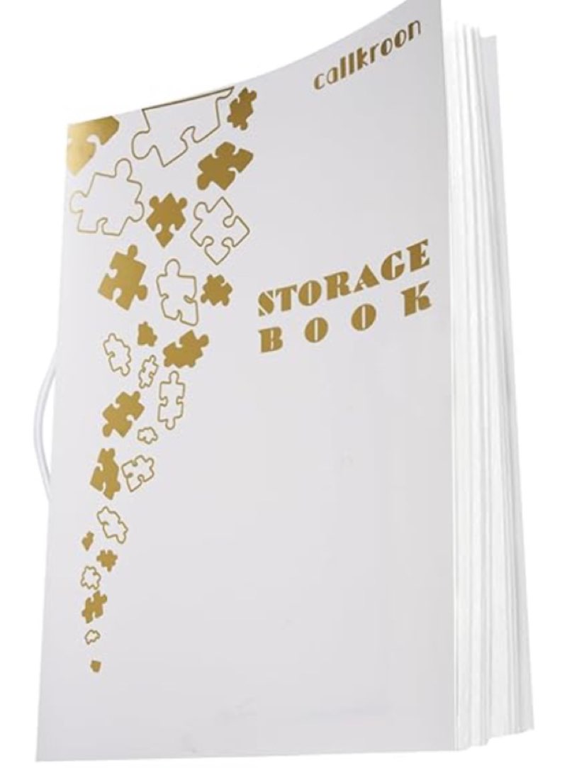 Callroon Puzzle Storage Folder Extra Large Interior: 31.5x22.8 inches, 20 Pockets, 1000 Pieces, Metal Binder; Puzzle Organizer, Artwork Lover Collectible Gift