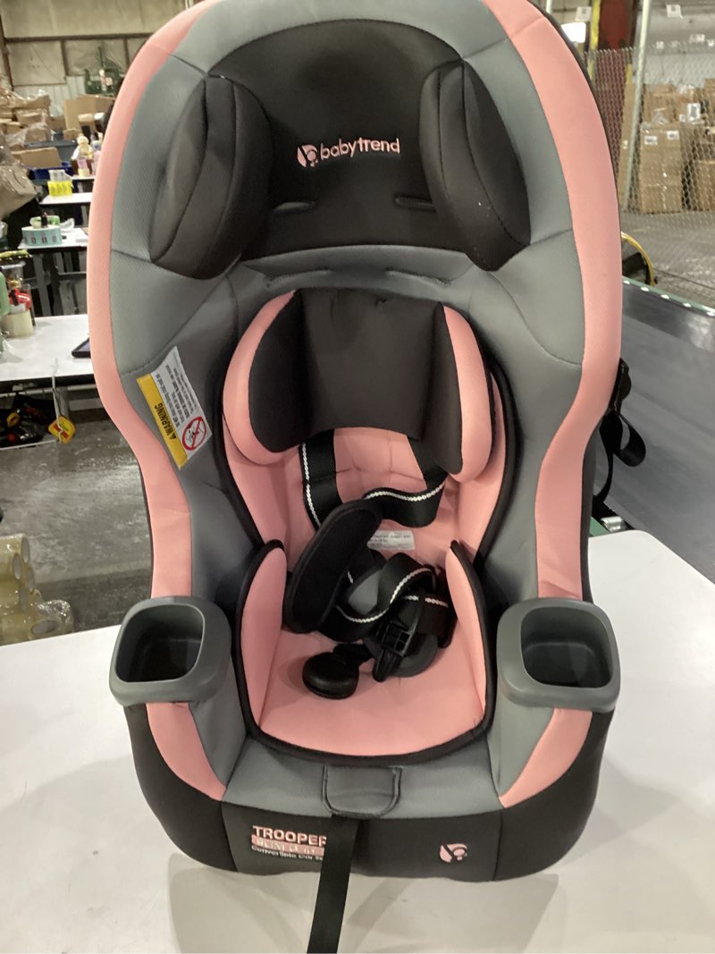 Condition photo showing As Is for baby trend trooper™ slim 3-in-1 convertible car seat, quartz pink quartz pink trooper slim