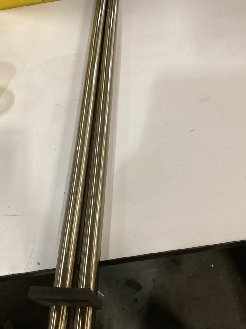 Condition photo showing New/Like New for Heavy Duty Curtain Rods,1 1/4" Large Diameter Premium Nonadjustable Curtain Rod,84in/7ft Custom Window Treatment Rods with Durable Aluminum Brackets and End Caps,Antique Bronze Finish Antique Bronze 84in/7ft