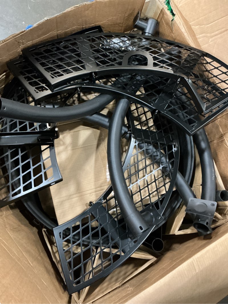 Condition photo showing As Is for master forge rancher 47.24-in w black steel wood-burning fire pit
