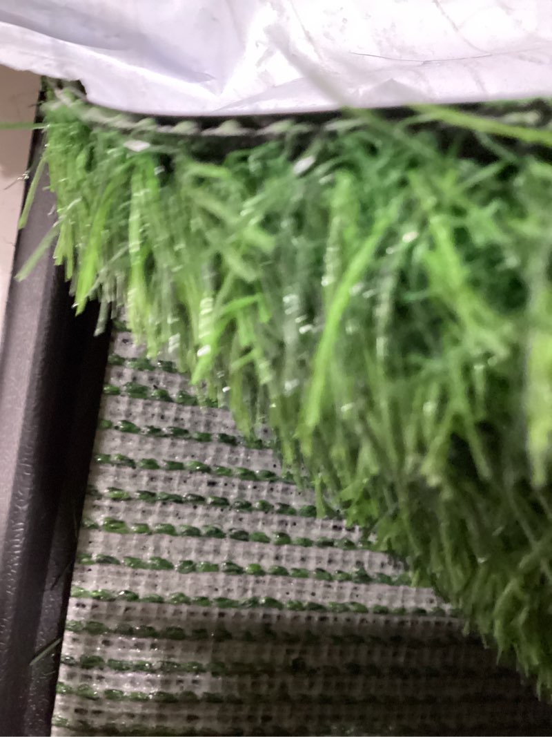 Condition photo showing Good Condition for petmaker artificial grass puppy pee pad with tray, reusable dog potty training mat for indoor & outdoor use, easy clean artificial turf surface for dogs and small pets, fake grass potty small 4-layer system