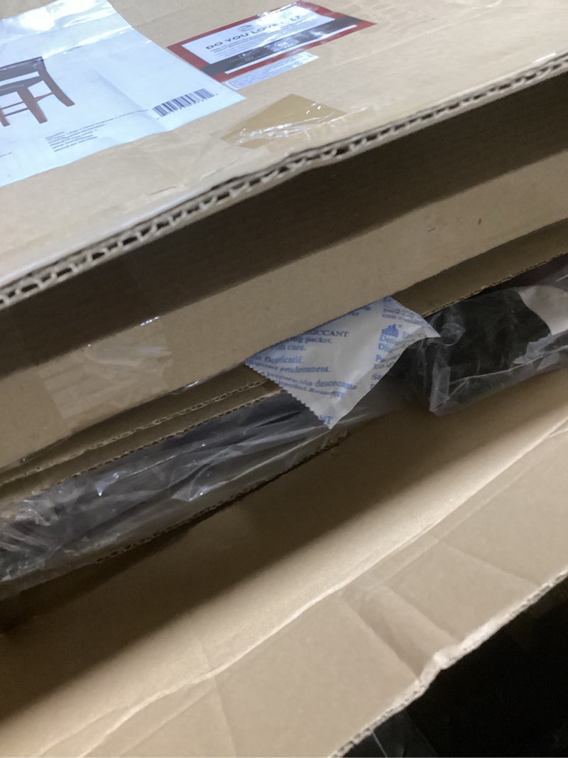 Condition photo showing Good Condition for linon monaco stool 30" espresso monaco dark brown bar