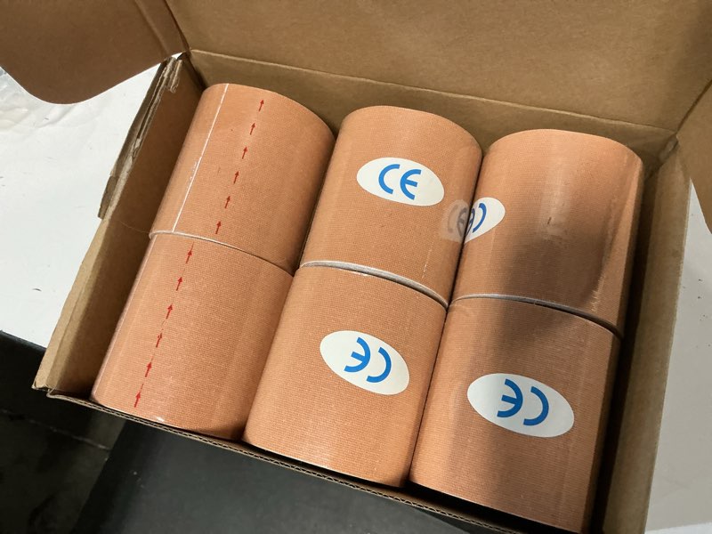 Condition photo showing New/Like New for Boob Tape, 16 Feet 3.5 Inches Cotton Woven Easy Tear Breast Lift Tape, Lightweight and Invisible, Waterproof and Breathable, with High Elasticity and Grid Design for Easy Cutting, Nude, 6-Pack