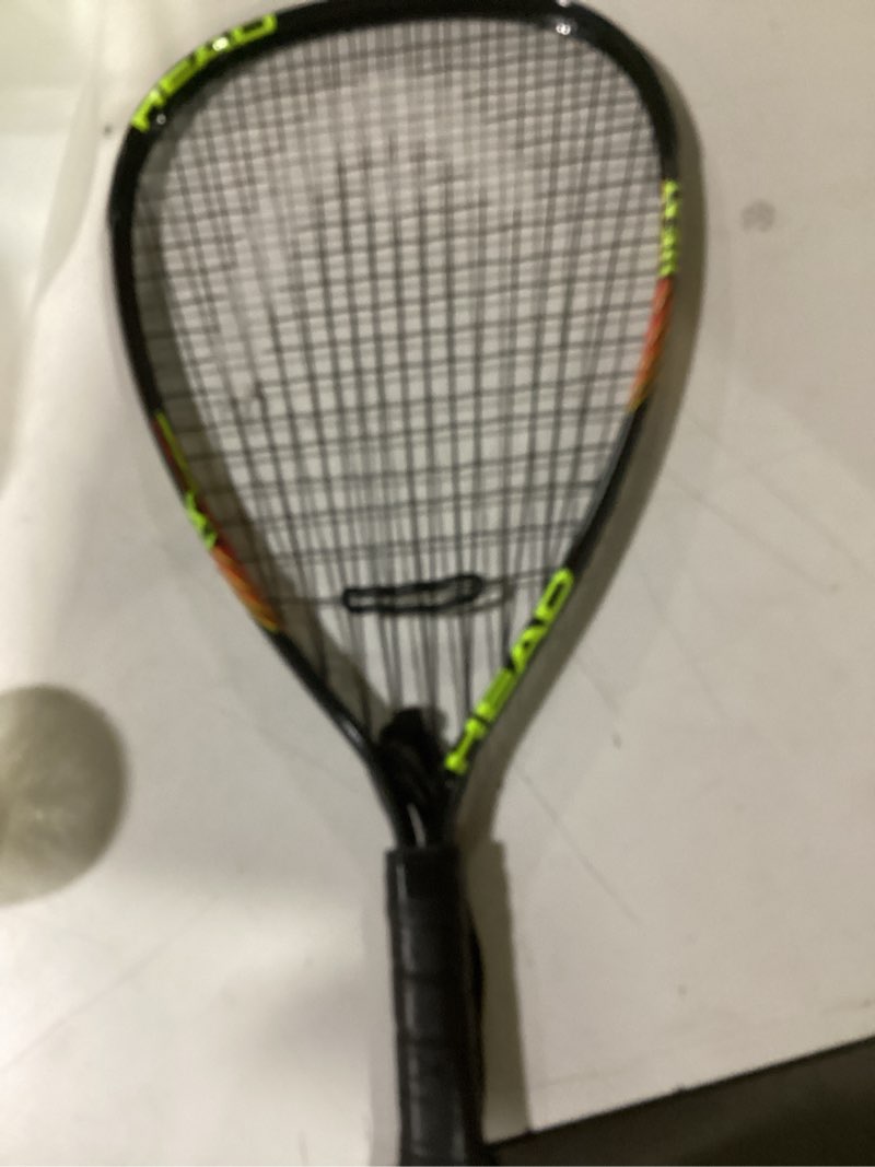 head cps heat racquetball racquet – pre-strung beginner racquet with cps power technology, lightweight frame, damp plus vibration control
