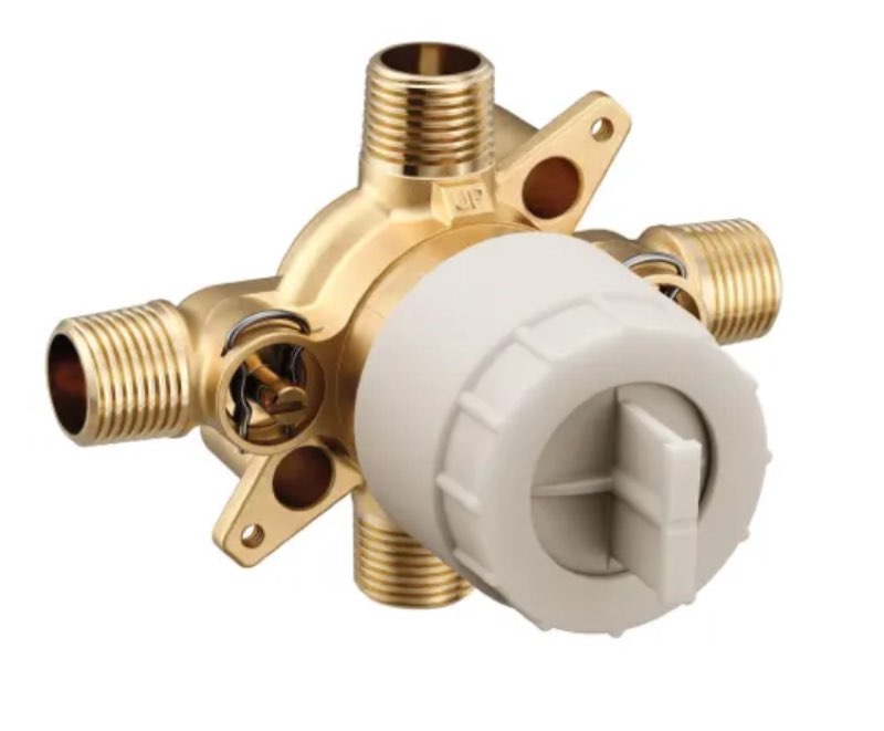 M-Core 4 Port Pressure Balanced 1/2" CC and IPS Tub and Shower Valve with Stops
