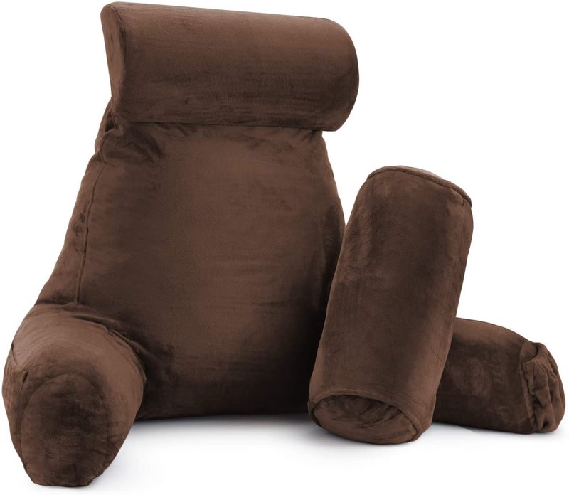 Nestl brown reading pillow