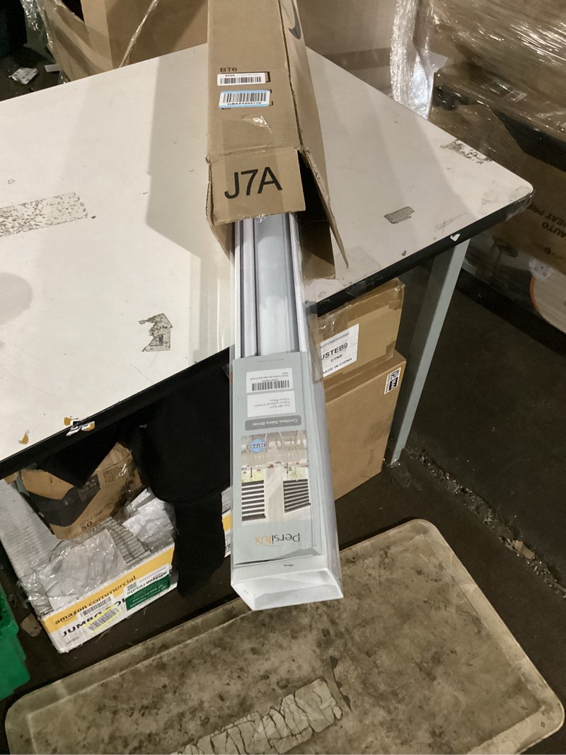 Condition photo showing Good Condition for persilux cordless zebra roller window shades free-stop roller blinds (46" w x 47" h, white) light control for day and night, light filtering sheer roler shades for windows, easy to install 46"w x 47"h white