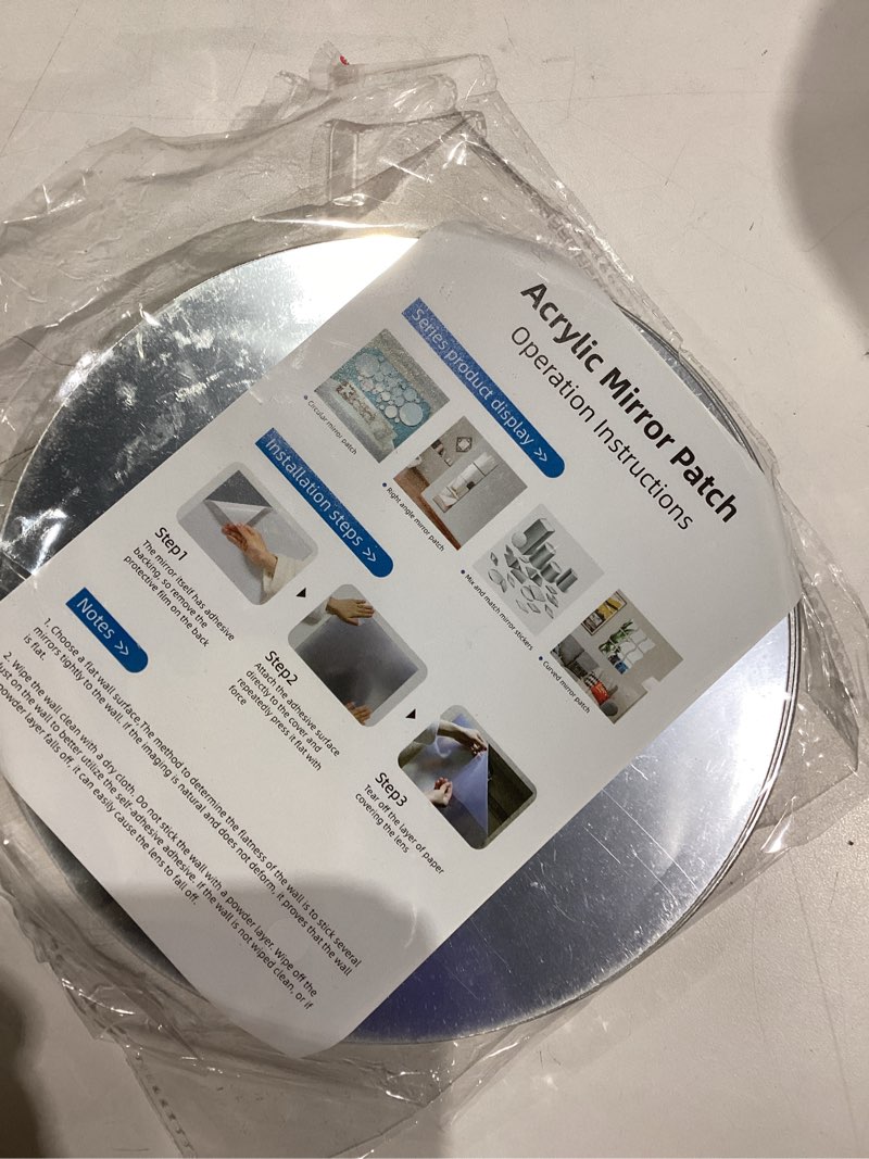 PASOCON 19 Pcs Mirror Centerpieces for Tables, Acrylic Round Small Mirror Trays Decoration Candle Pl