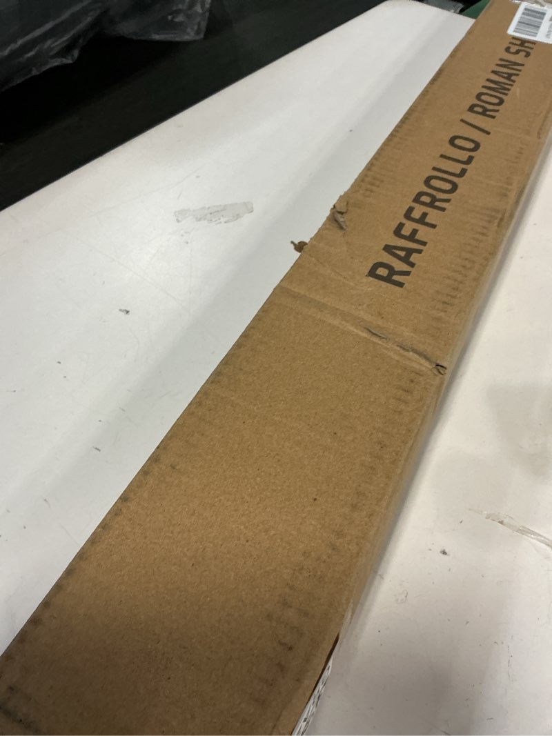 Condition photo showing Good Condition for Grandekor No Drill Cordless Roman Shades for Windows,34" Wx64 H,Blackout Fabric Blinds for Indoor Windows,UV Privacy Protection Thermal Insulated,Easy Install,Blocking Roman Blinds for Home,White White(blackout) 34"W x 64"H