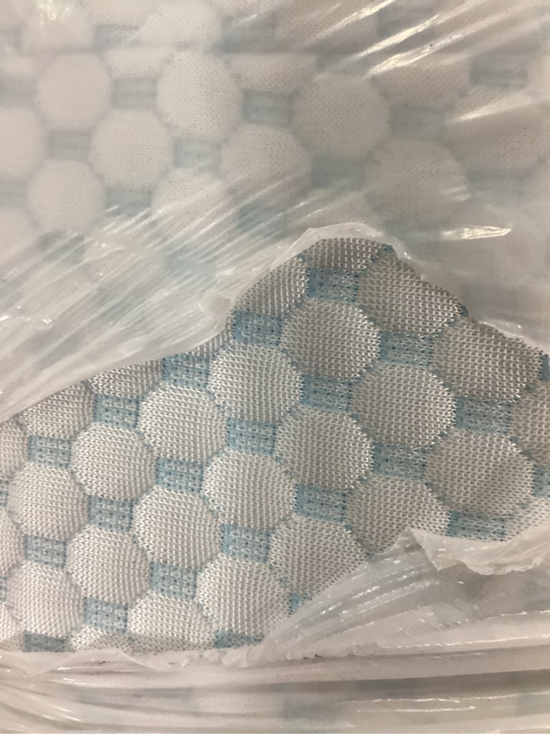 Condition photo showing As Is for cervical pillow for neck pain relief, contour memory foam pillows for sleeping, odorless ergonomic pillow adjustable orthopedic cooling pillow bed pillow neck support for side back stomach sleepers blue