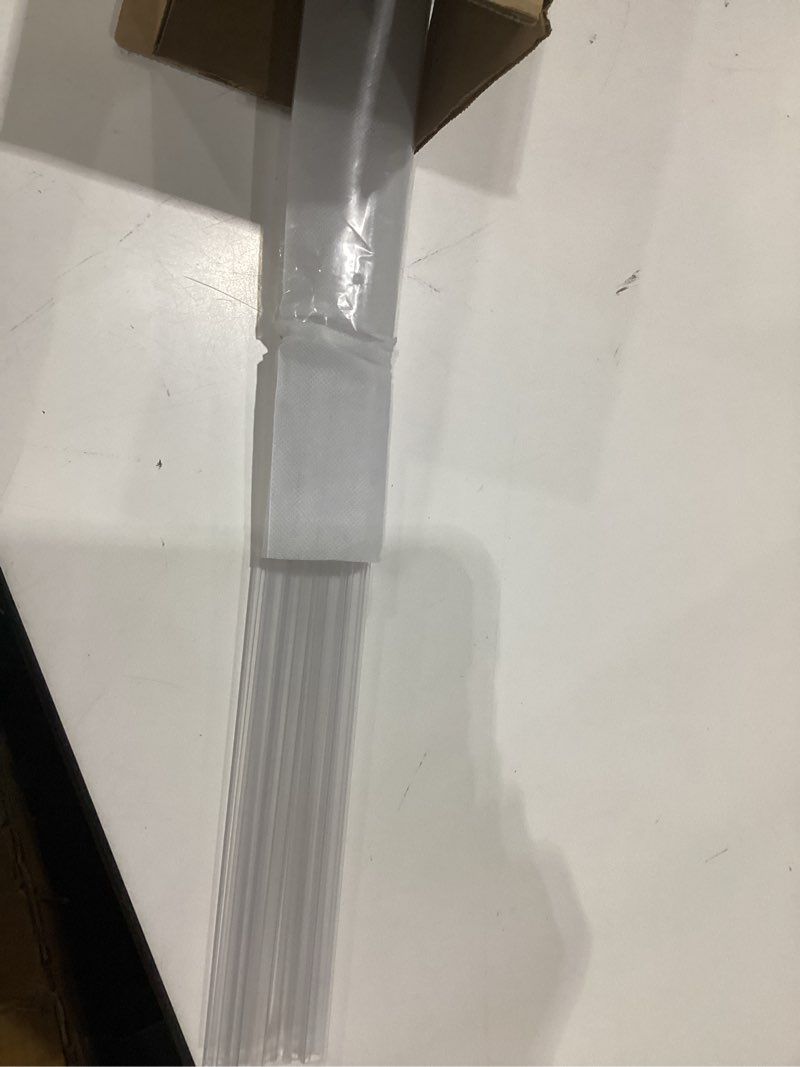 Condition photo showing As Is for 2-pack frameless shower door bottom seal (1/4'' x 39'') clear glass shower door seal strip shower door sweep can covers up to 22mm gap - stop leaks standard - 1/4 inch (6mm) - 22mm gap
